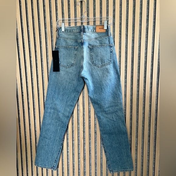 Edwin - Cai High Waist Ripped Straight Leg Jeans- Slayer- 24 - Picture 8 of 11